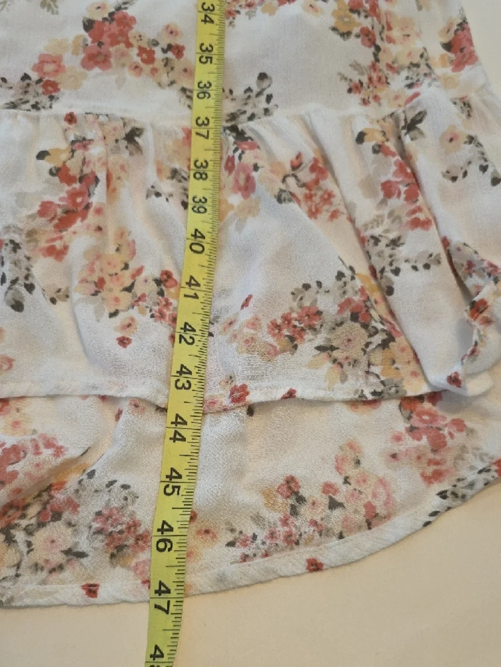 Abercrombie & Fitch Floral Smocked Maxi Dress With Pockets White Women’s Medium